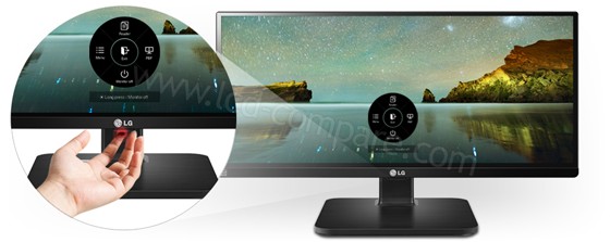 LG 25UB55-B : Bouton de contrôle Joystick (crédit : LG) LG 25UB55-B : Bouton de contrôle Joystick (crédit : LG)