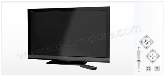 Vue 3D du KDL-46EX700