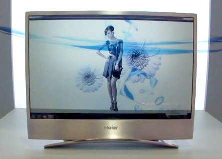 Illustration de la TV OLED transparente de Haier TV OLED transparente de Haier