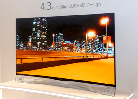 Illustration de la TV OLED LG incurvée 55EA980V