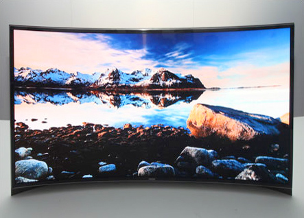 Illustration de la TV incurvée OLED de Samsung