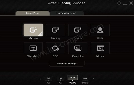 Acer Display Widget