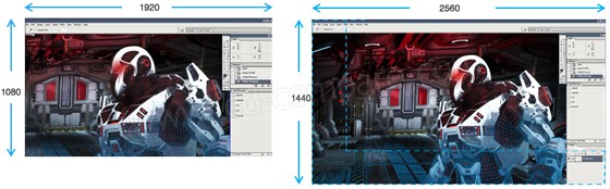 Asus  VX24AH : R�solution (cr�dit : Asus)