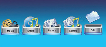 Braun DigiFrame 1560 : Menu d'accueil