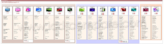 line-up Samsung led 2012