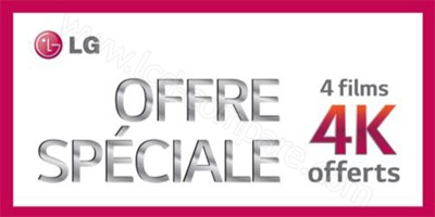 Offre sp�ciale 4 films 4K offerts