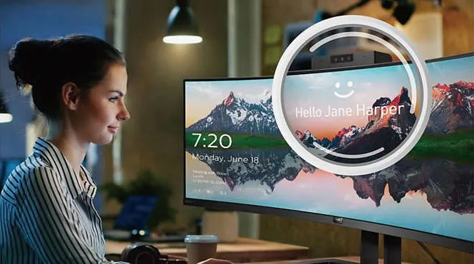 Webcam rétractable avec Windows Hello™