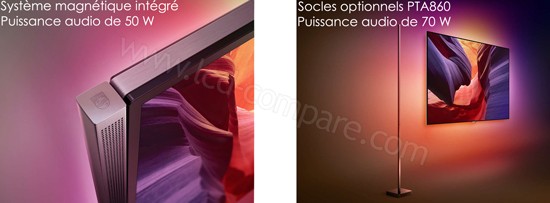 Philips 55PUS8601 : Enceintes amovibles