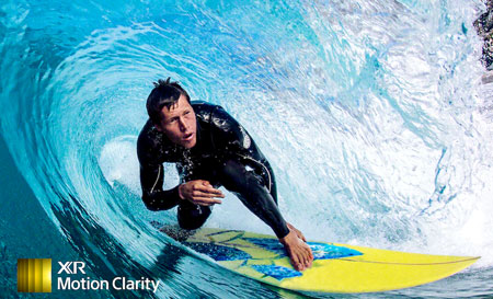 Visuel repr�sentant une image rapide dont les d�tails sont plus facilement perceptibles apr�s application de la technologie XR Motion Clarity de Sony