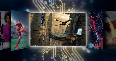 Visuel repr�sentant la fonction Auto AI Picture pr�sente dans certaines TV Panasonic