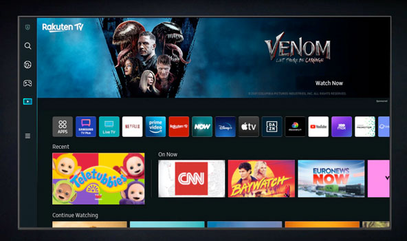 Menu d'une TV Samsung Neo QLED 2022