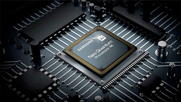 Visuel repr�sentant le Quantum Processor des TV Neo QLED 