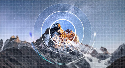 Visuel repr�sentant la technologie 4K IA Upscaling de Samsung