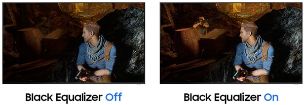 La fonction Dynamic Black Equalizer permet de faire ressortir les éléments présents dans les parties sombres des images