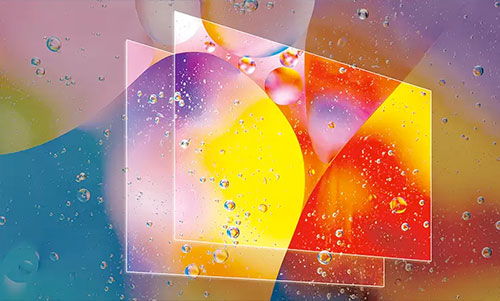 Visuel repr�sentant l'optimisation des couleurs sur une TV Dynamic Color