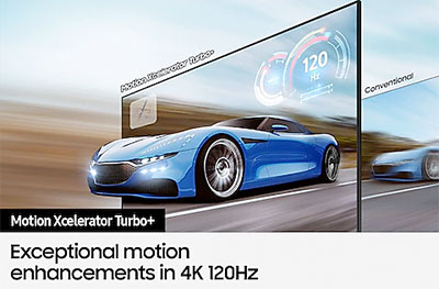 Visuel reprsentant une TV Samsung Motion Xcelerator Turbo+