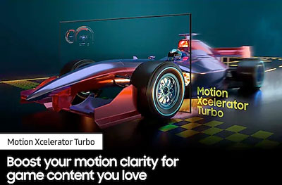 Visuel reprsentant une TV Samsung Motion Xcelerator Turbo
