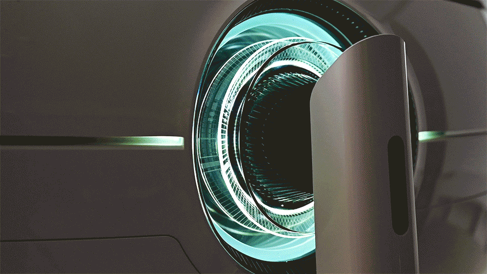 Visuel repr�sentant l'�clairage Infinity Core � l'arri�re d'un �cran Samsung Odyssey