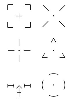 Visuel pr�sentant les viseurs disponibles avec le Game Assistant