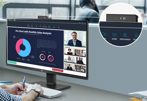 Visuel repr�sentant la cam�ra de communication r�tractable LG Pop-up