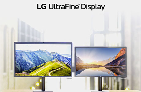 Visuel représentant des écrans LG UltraFine Display