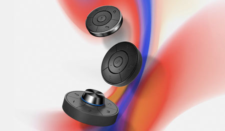 Visuel repr�sentant les diff�rentes versions de la molette de raccourcis BenQ