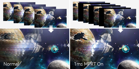 Visuel pr�sentant la technologie Visual Response Boost