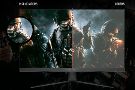 Visuel pr�sentant un moniteur MSI True Color