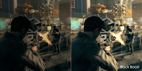 Visuel repr�sentant la fonction de Boost du noir