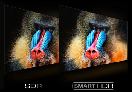 Visuel repr�sentant la conversion en HDR d'un contenu SDR