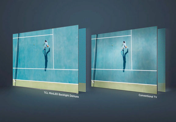 Visuel reprsentant le dispositif de rtroclairage Mini LED Demura
