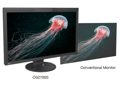 Visuel repr�sentant la profondeur des noirs pr�serv�e sur un �cran EIZO True Black