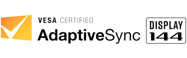 Visuel du logo VESA Certified AdaptiveSync 144 Hz