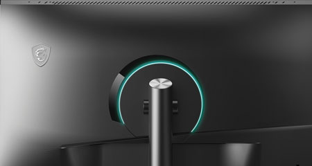 Visuel repr�sentant l'�clairage LED Asymmetrical Ambient Lighting d'un �cran MSI