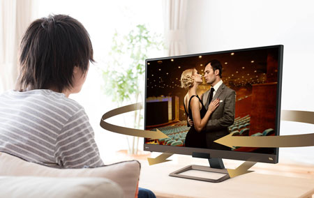 Visuel repr�sentant le dispositif sonore treVolo pr�sent dans certains �crans BenQ