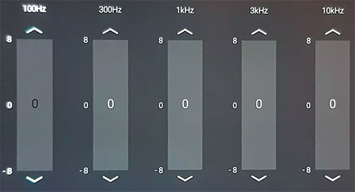 Visuel rep�sentant un �galiseur audio