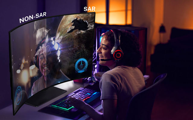 Illustration de la technologie LG Super Anti Reflection