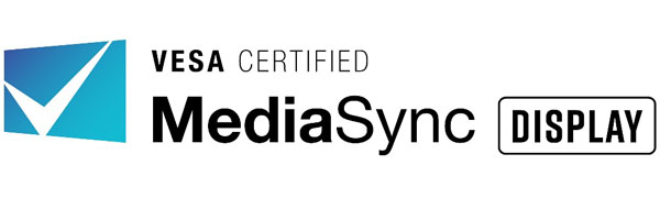 Visuel du logo pr�sent sur les moniteurs VESA Certified MediaSync Display