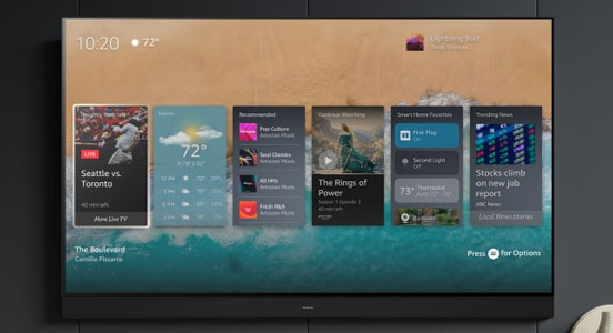 Visuel reprsentant une TV avec Fire TV Ambient