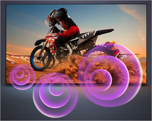 Visuel pr�sentant le traitement audio Dynamic Sound Booster