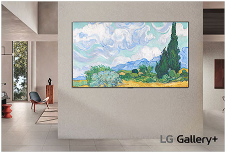 Visuel pr�sentant une TV LG Gallery+