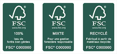 Visuel pr�sentant les labels FSC