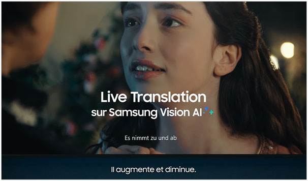 Illustration de la fonction Live Translate