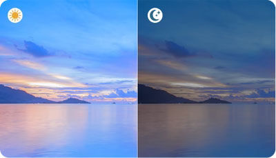 Visuel pr�sentant la fonction Ambient Light Adaptation