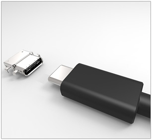 Visuel de la connectique USB-C