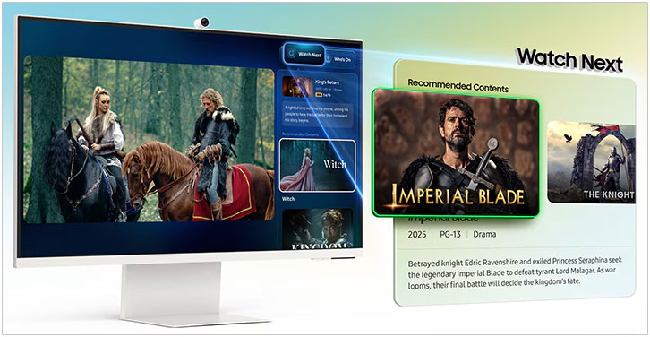 Visuel pr�sentant la fonction Click to Search de Samsung