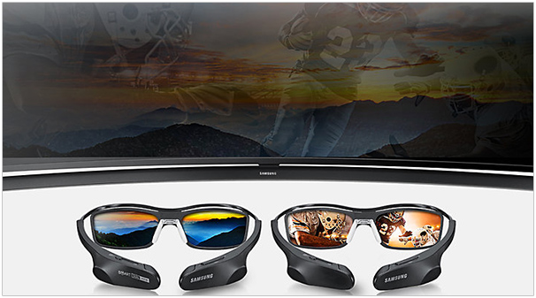 Visuel reprsentant la technologie Multi View intgre  certaines TV Samsung