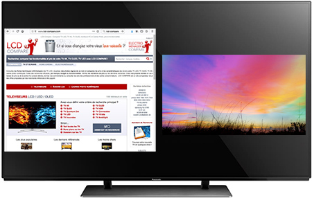 Visuel repr�sentant la fonction Picture And Picture d'une TV