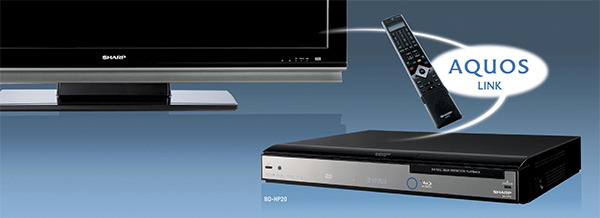 Visuel reprsentant les fonctions HDMI CEC Aquos Link