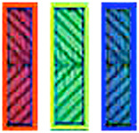 Visuel repr�sentant les sous-pixels d'une dalle PVA